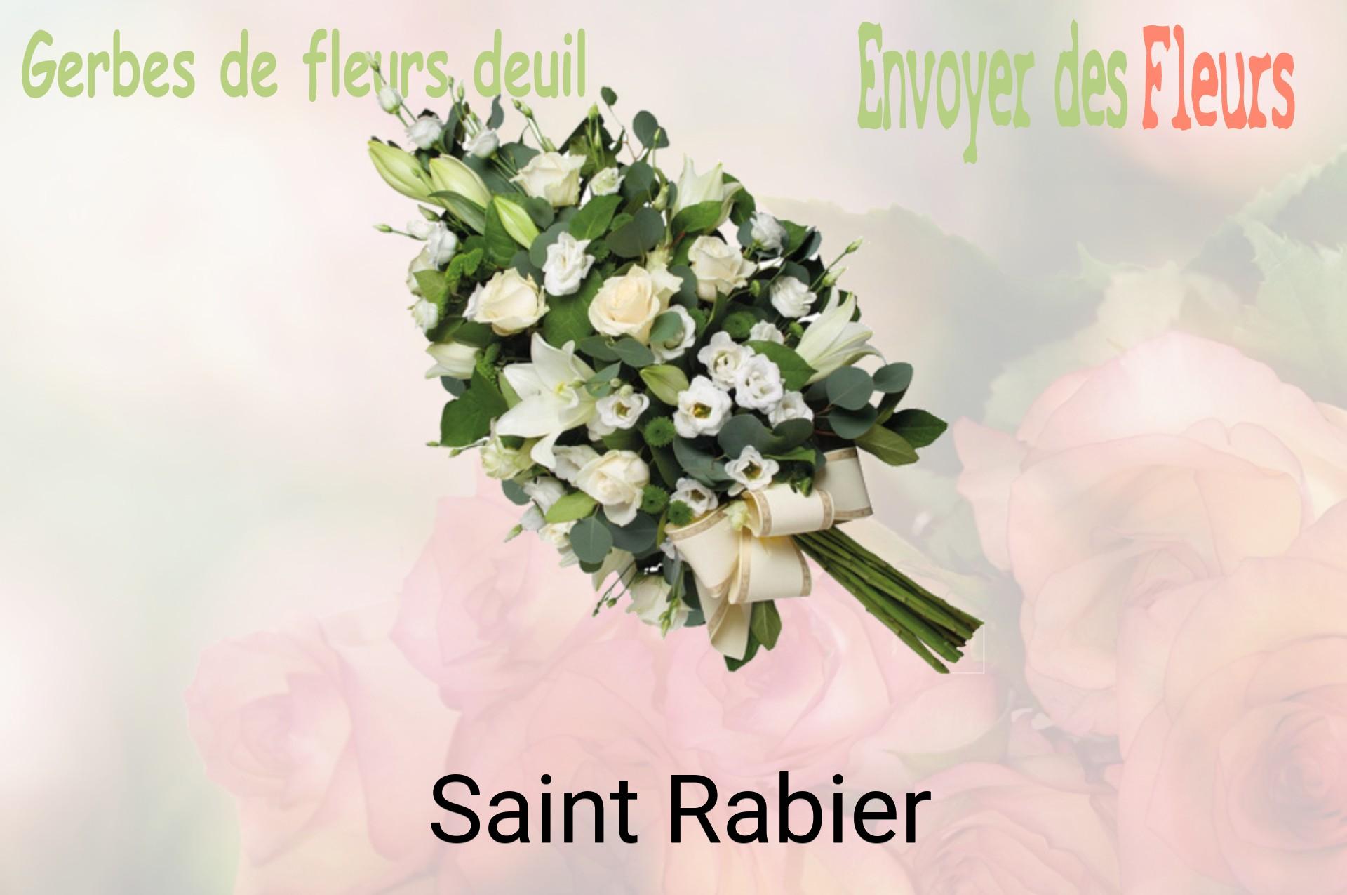 Gerbe de fleurs de deuil livrée à Saint-Rabier